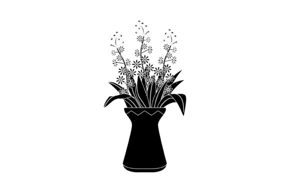 Spring Flowers Vase 24 Solid Icon