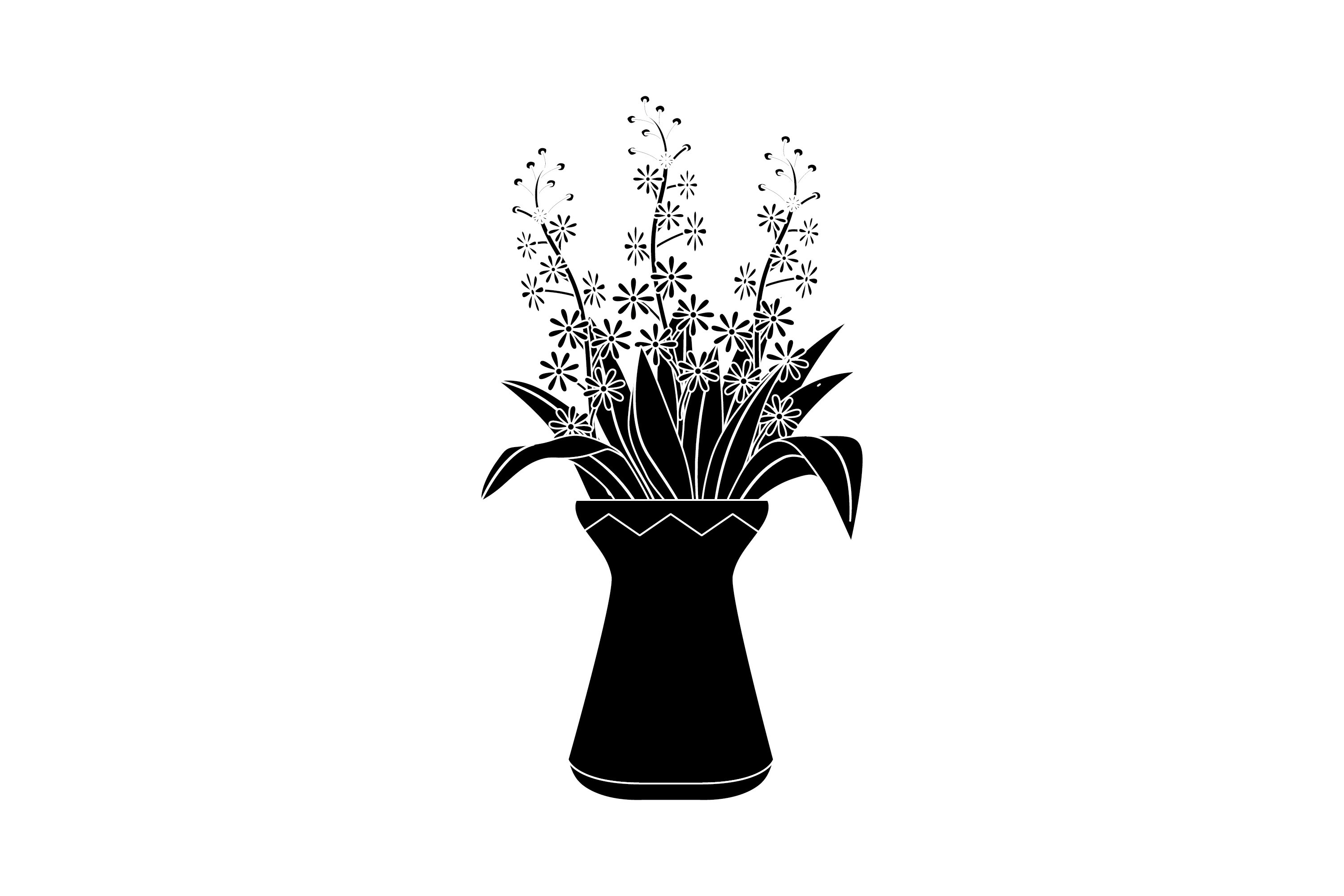 Spring Flowers Vase 24 Solid Icon