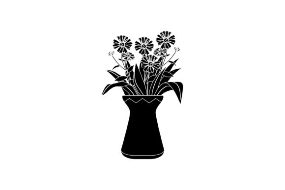 Spring Flowers Vase 25 Solid Icon