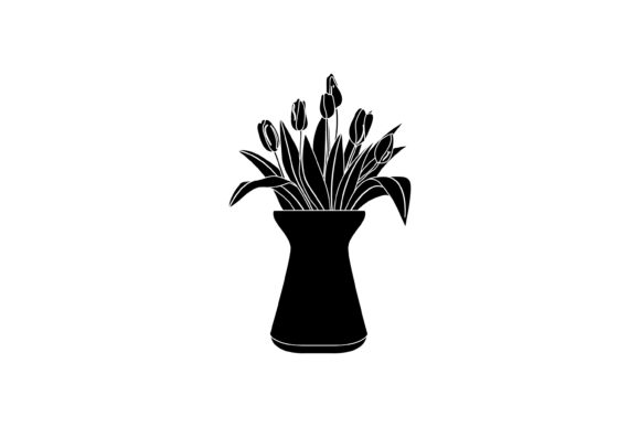 Spring Flowers Vase 28 Solid Icon