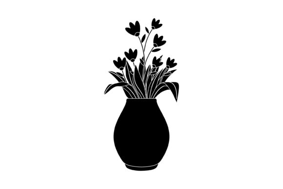 Spring Flowers Vase 3 Solid Icon
