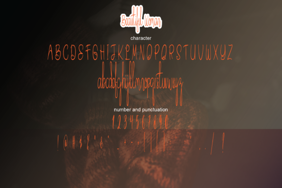 Beautiful Woman Font - Preview 3
