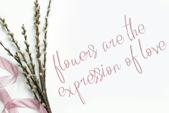 Beautye Flowers Font - Preview 2