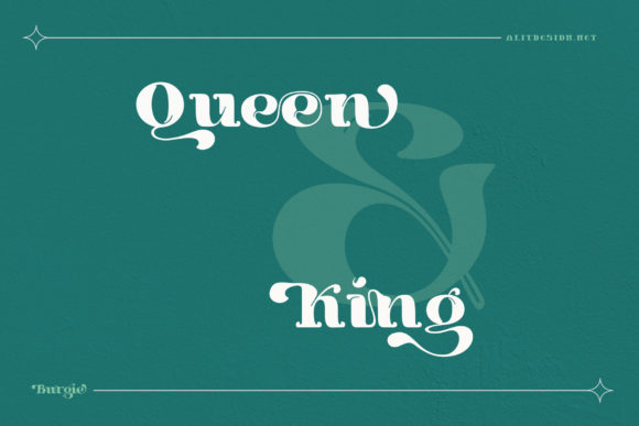 Burgie Font PNG with transparent background - Preview 6