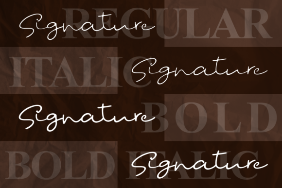 Fostone Natural Signature Font - Preview 1