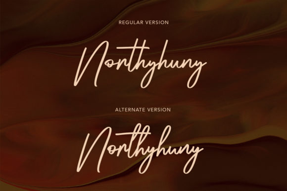 Northyhuny Font font preview - 1