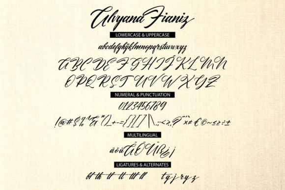 Alvyana Fianiz Font - Preview 5