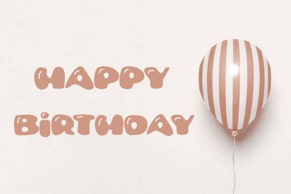 Balloon Bubble Font - Preview 1