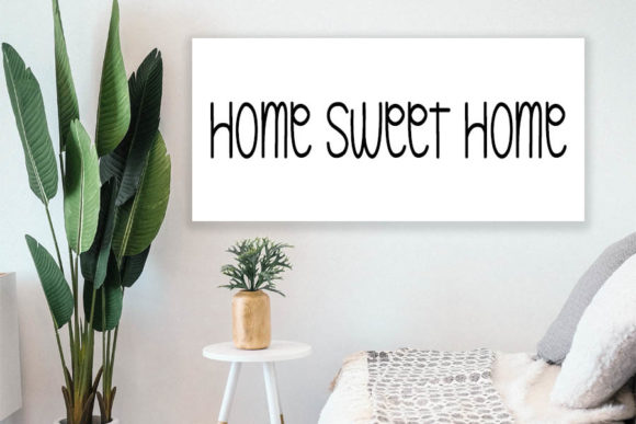 Beautiful Home Font PNG with transparent background - Preview 4