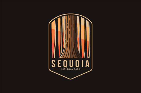 Emblem Patch of Sequoia National Park Graphic Logos By DOMHOUZE
