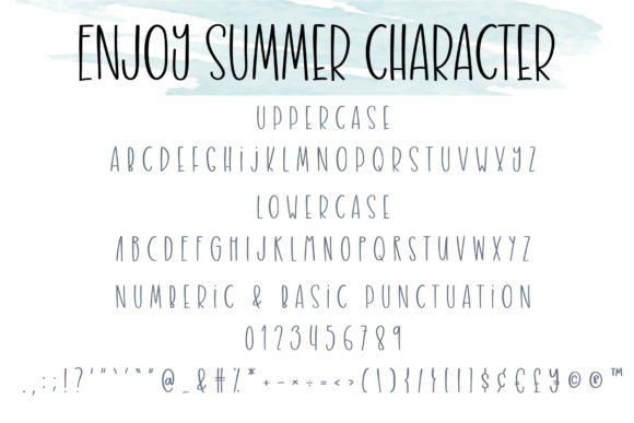 Enjoy Summer Font - Preview 2