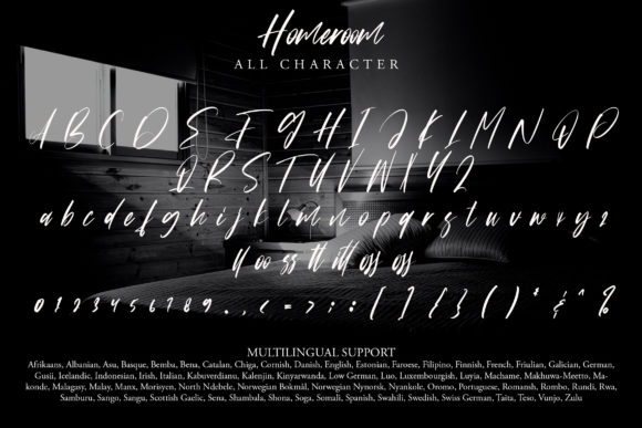 Homeroom Font PNG with transparent background - Preview 6