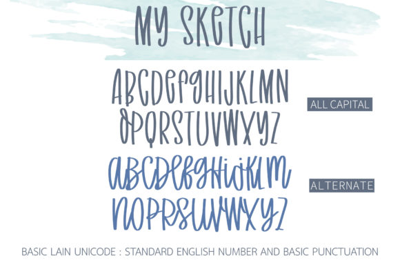 My Sketch Font font preview - 1