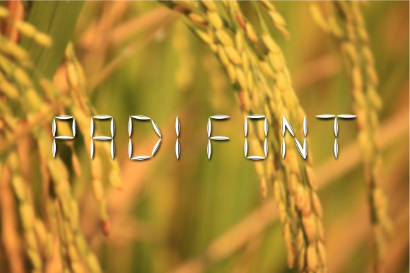 Padi Font PNG with transparent background - Preview 1