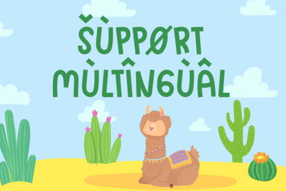 Playfuns Font PNG with transparent background - Preview 1