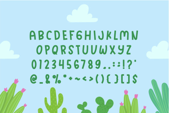 Playfuns Font PNG with transparent background - Preview 4