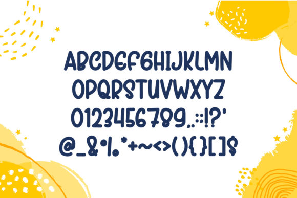 Rainday Font PNG with transparent background - Preview 4