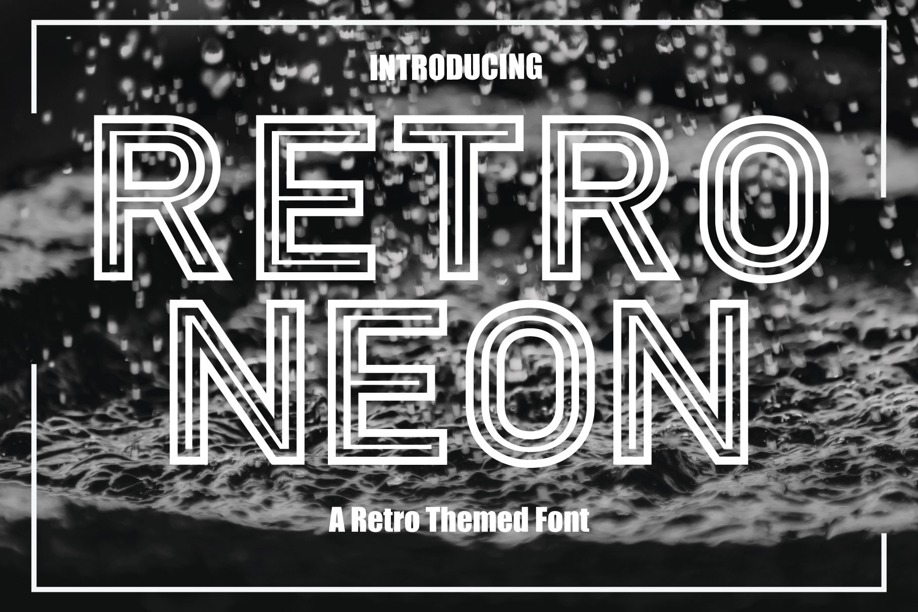 Retro Neon Font by KtwoP example