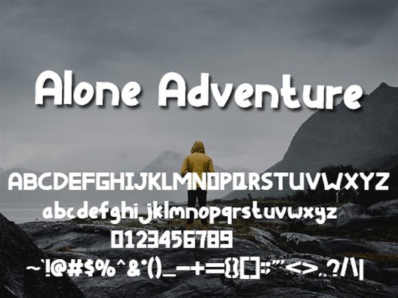 Alone Adventure Font - Preview 3