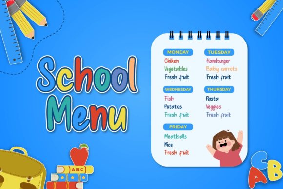 Blue Yellow Font - Preview 1