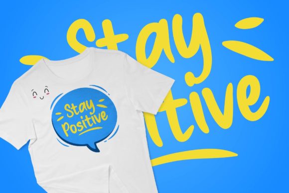 Blue Yellow Font - Preview 3