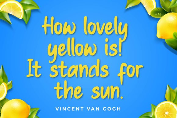 Blue Yellow Font - Preview 4