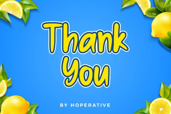 Blue Yellow Font - Preview 5