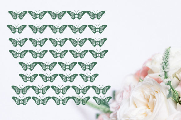 Butterfly Monogram Font - Preview 6