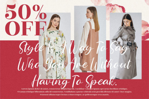 Happy Floral Font - Preview 5