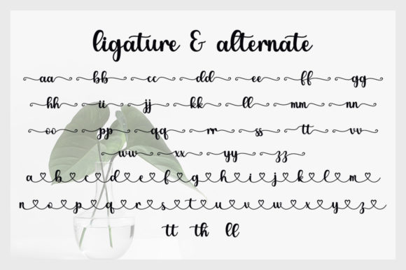 Livelove Font PNG with transparent background - Preview 4