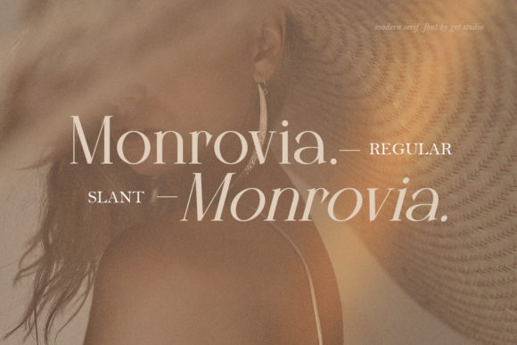 Monrovia Font font preview - 2