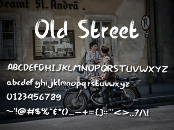Old Street Font PNG with transparent background - Preview 3