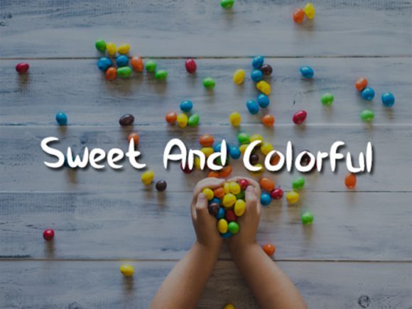 Oval Candy Font PNG with transparent background - Preview 4