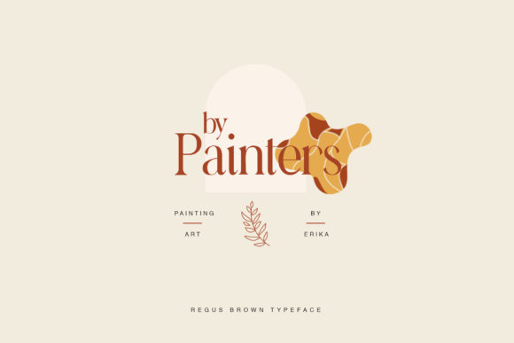 Regus Brown Font PNG with transparent background - Preview 2