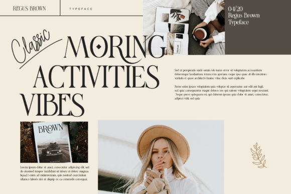 Regus Brown Font PNG with transparent background - Preview 6