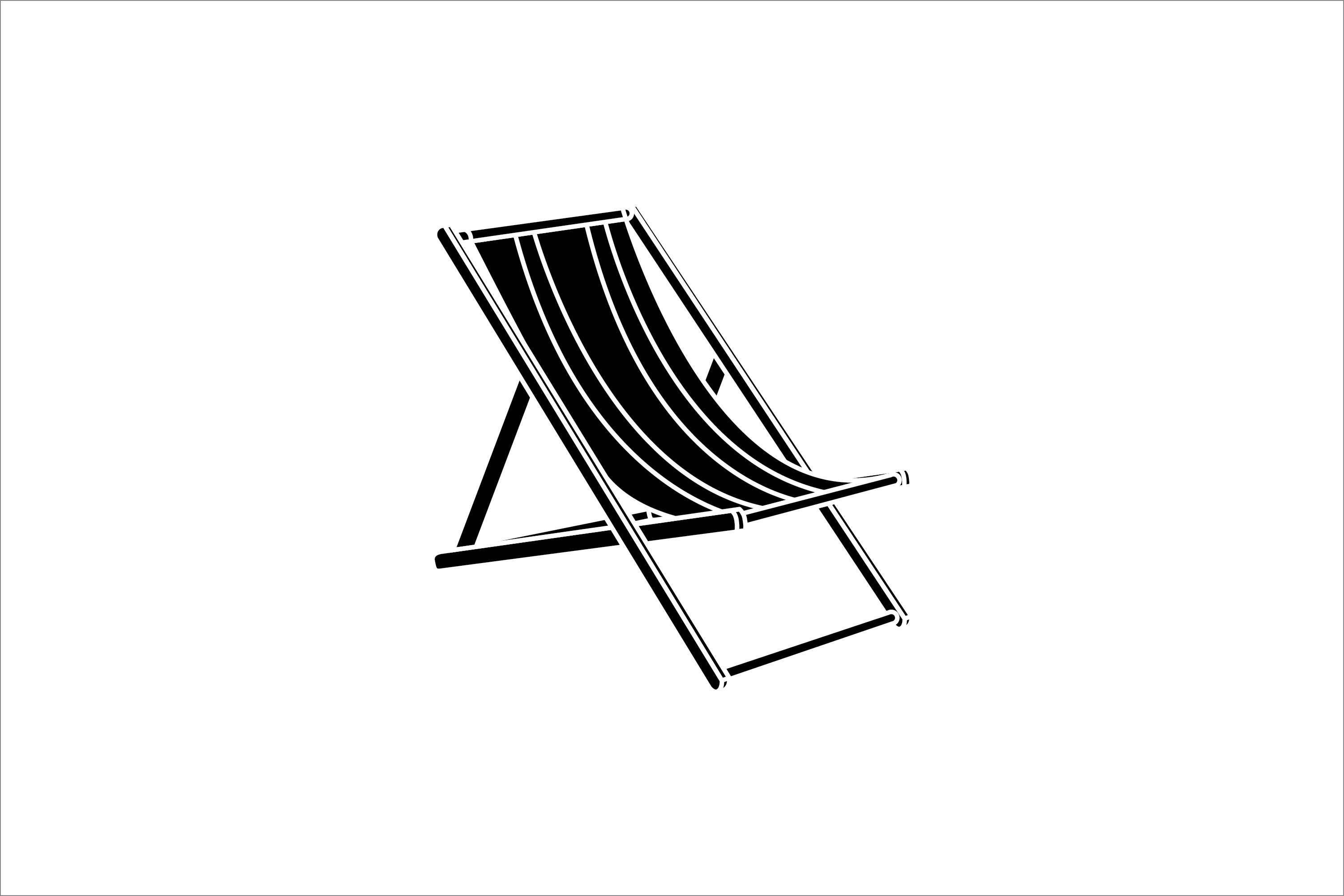 Beach Sun Lounger 5 Solid Icon Graphic by goodmantisid · Creative Fabrica