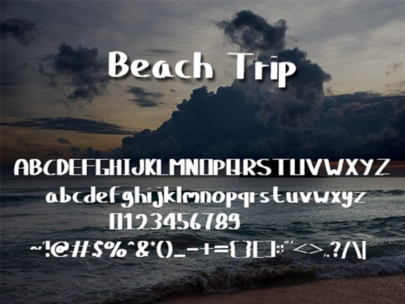 Beach Trip Font - Preview 3