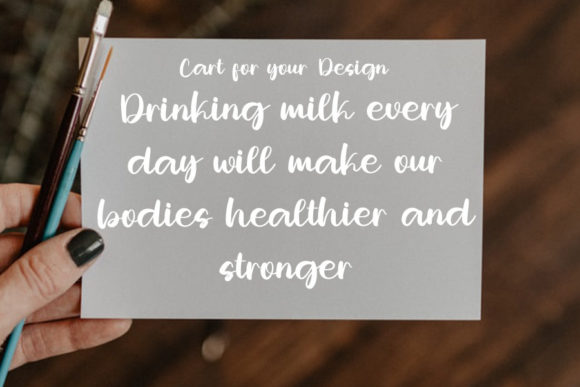 Dairy Milk Font - Preview 1