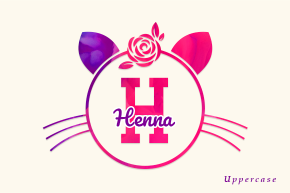 Face Cat Monogram Font - Preview 2