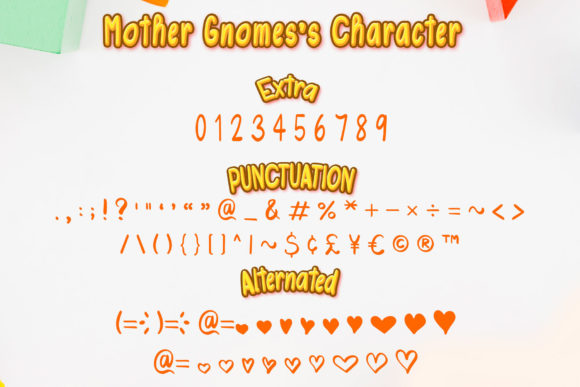 Mother Gnomes Font PNG with transparent background - Preview 2