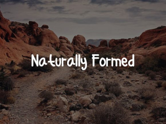 Red Stone Font PNG with transparent background - Preview 1