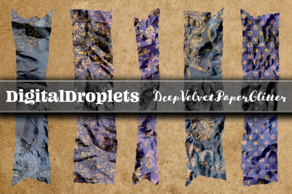 Deep Velvet Glitter | 180 Washi Tapes