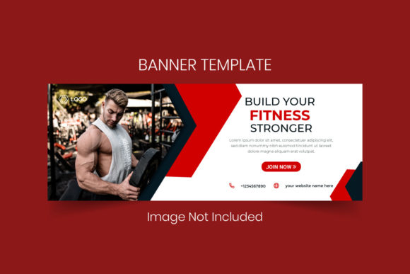 Gym & Fitness Social Media Cover Banner Graphic Websites By nobelstation