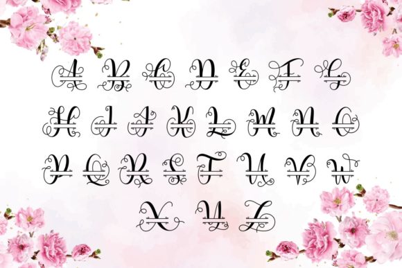 Alina Monogram Font Font - Preview 4