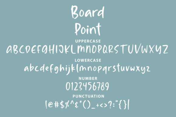 Board Points Font - Preview 2