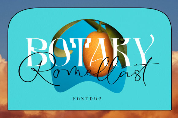 Botaky Romellast Font PNG with transparent background - Preview 1
