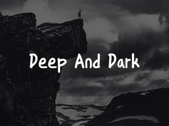 Dark Abyss Font PNG with transparent background - Preview 2