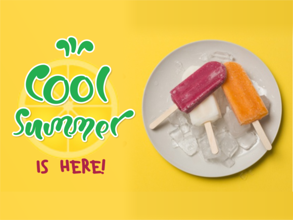 Fruit Squirting Font - Preview 2