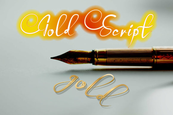 Gold Font - Preview 5