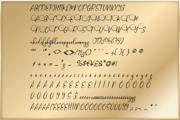 Gold Font - Preview 3